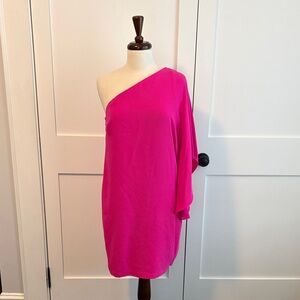 Elegant Pink One-Shoulder Dress by Lauren Ralph Lauren 6